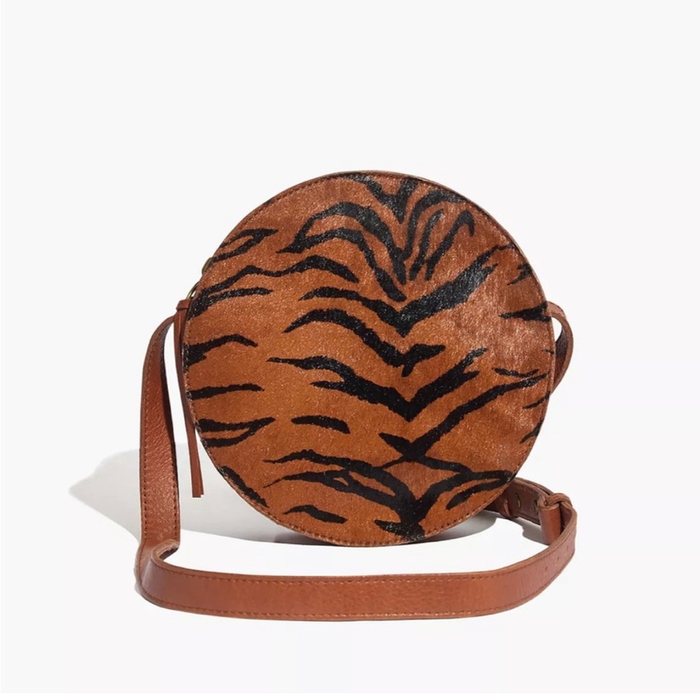Madewell leather circle crossbody bag
